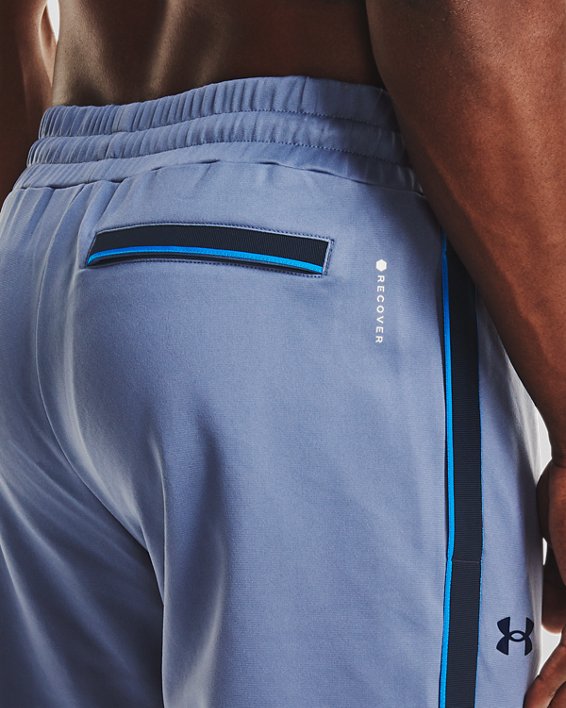 Men's UA RUSH™ Knit Track Pants in Blue image number 3
